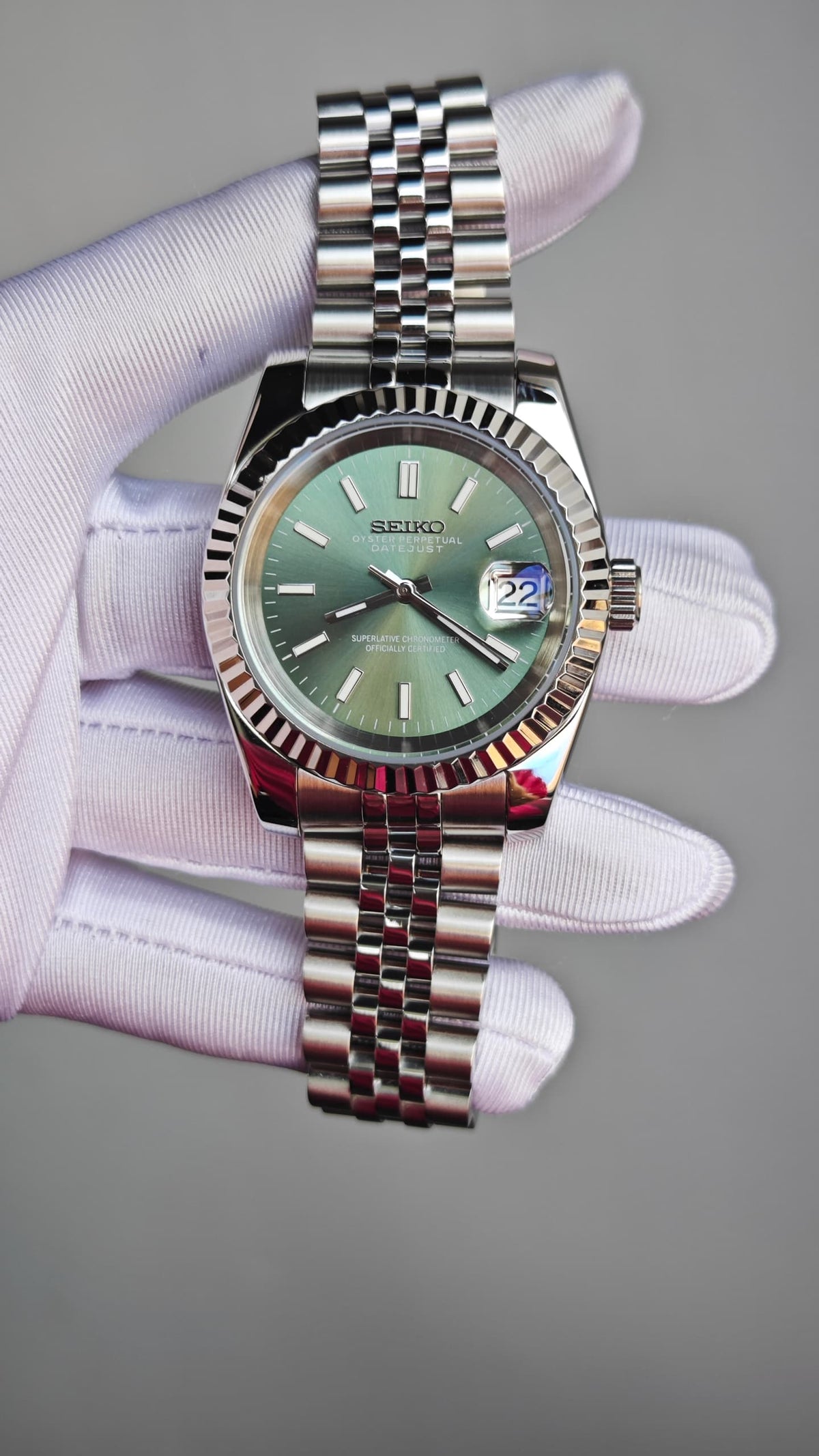 Green Dial Datejust Watch Mod