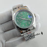 Green Arabic Dial Day Date Mod