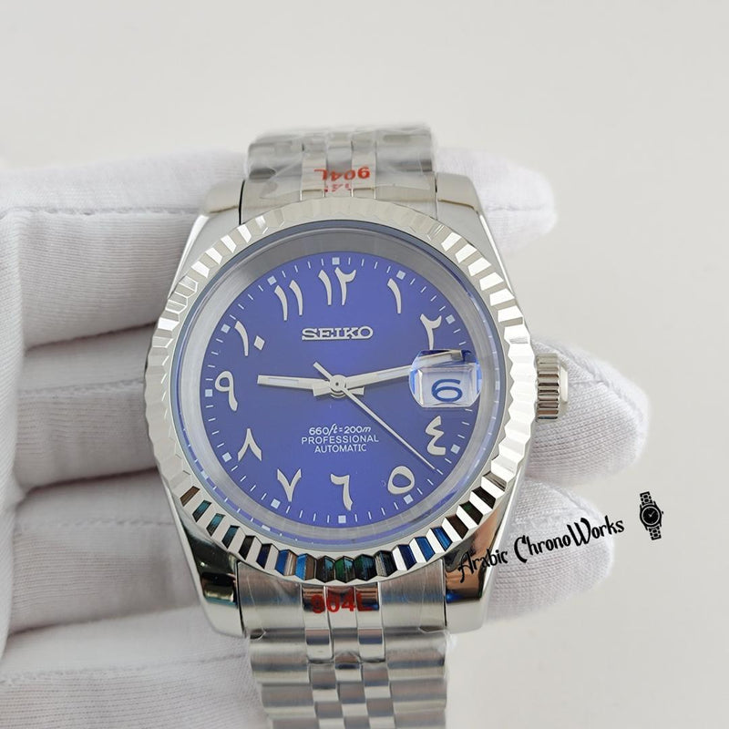 Blue Arabic Dial Datejust Mod