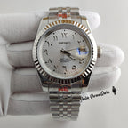 Silver Arabic Dial Datejust Mod