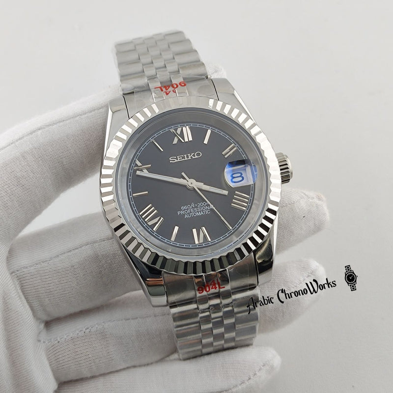 Black Roman Dial Datejust Mod