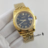Gold & Black Roman Dial Datejust Mod